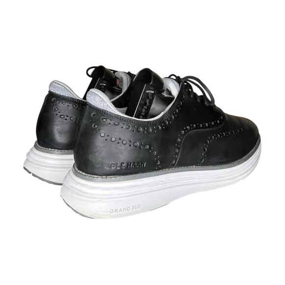 ***SOLD*** Cole Haan ØriginalGrand Ultra Wingtip Oxfords Size 10 Black White - Picture 4 of 6